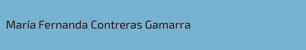 María Fernanda Contreras Gamarra